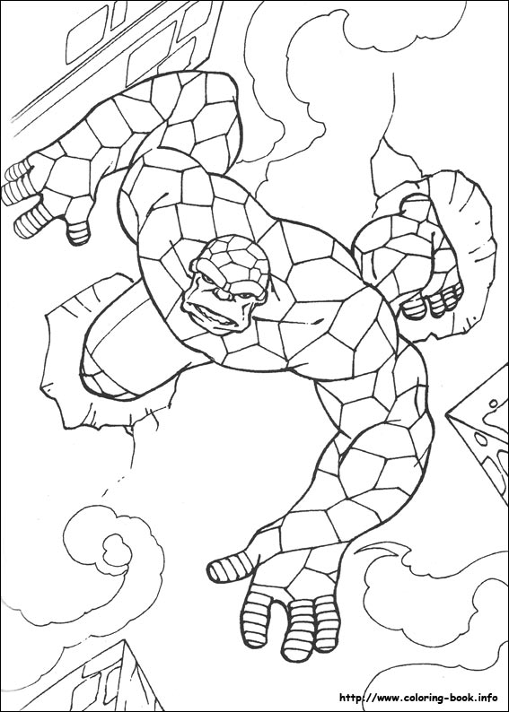 Fantastic Four coloring picture